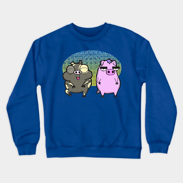 Cash Grab Pigs! Crewneck Sweatshirt by calavara